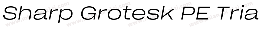 Sharp Grotesk PE Trial Light 24字体转换